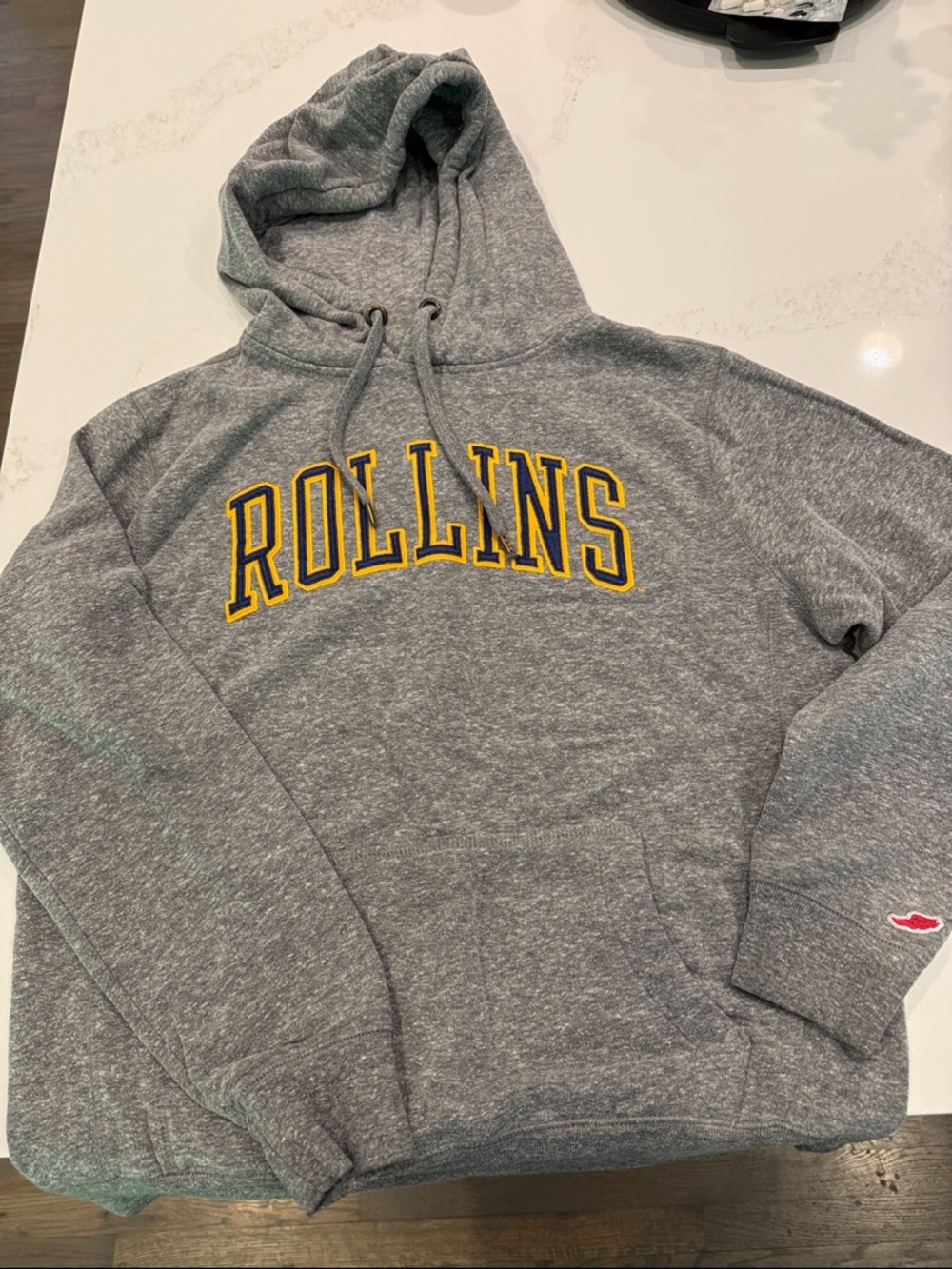 Rollins Gray Pullover Hoodie - Hooded Sweatshirt